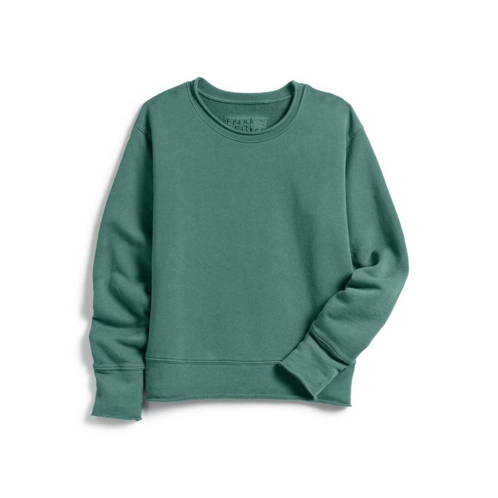 Frank & Eileen Boyfriend Crew Neck Sweatshirt Mineral Blue Large